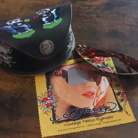 Ed Hardy | Accessories | Authentic Ed Hardy Sunglasses With  display picture 3